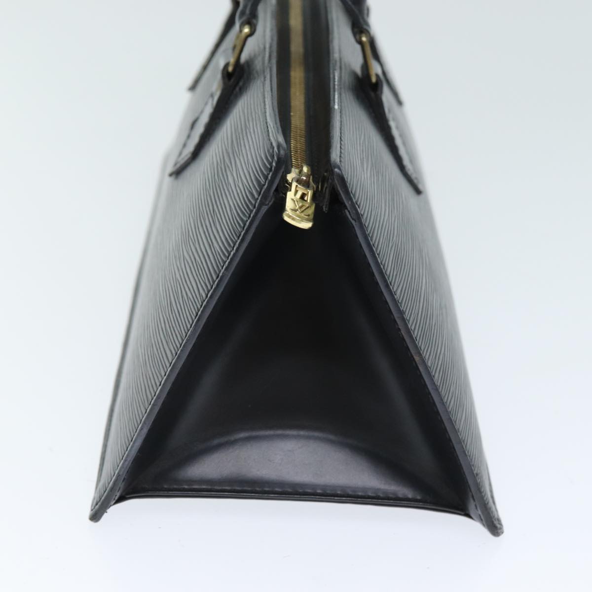 LOUIS VUITTON Epi Sac Triangle Hand Bag Black M52092 LV Auth 74953