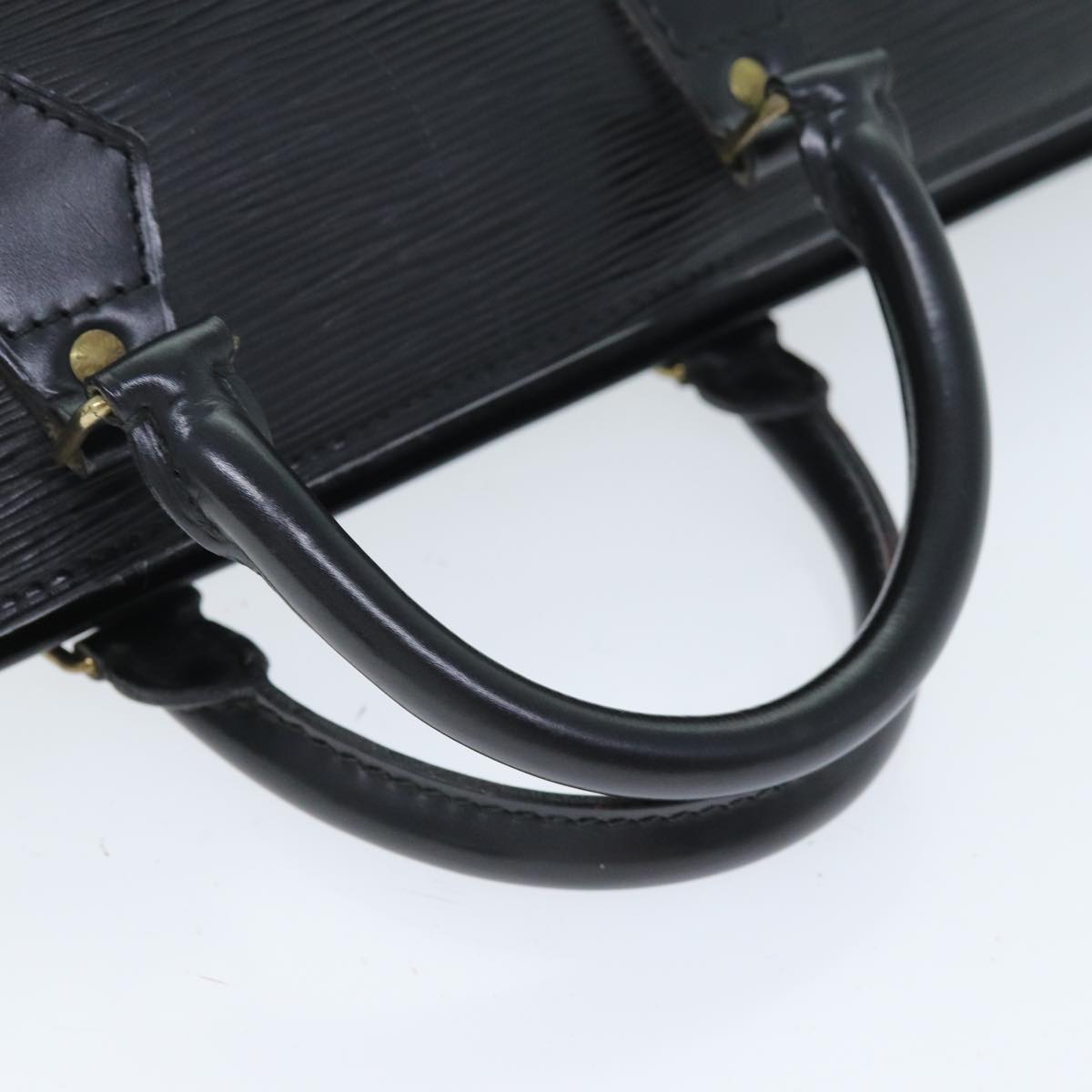 LOUIS VUITTON Epi Sac Triangle Hand Bag Black M52092 LV Auth 74953