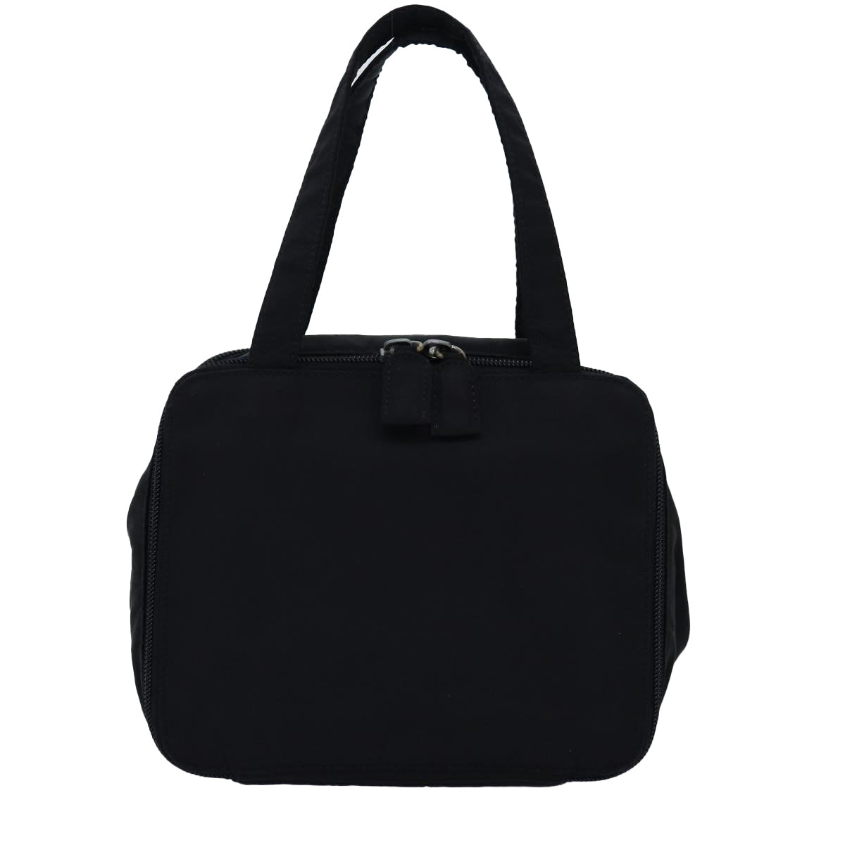 PRADA Hand Bag Nylon Black Auth 74962 - 0
