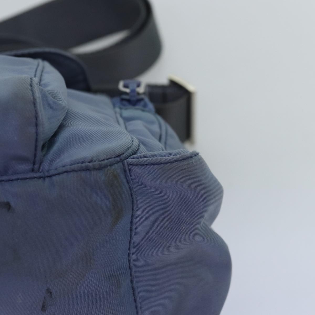 PRADA Shoulder Bag Nylon Blue Auth 74963