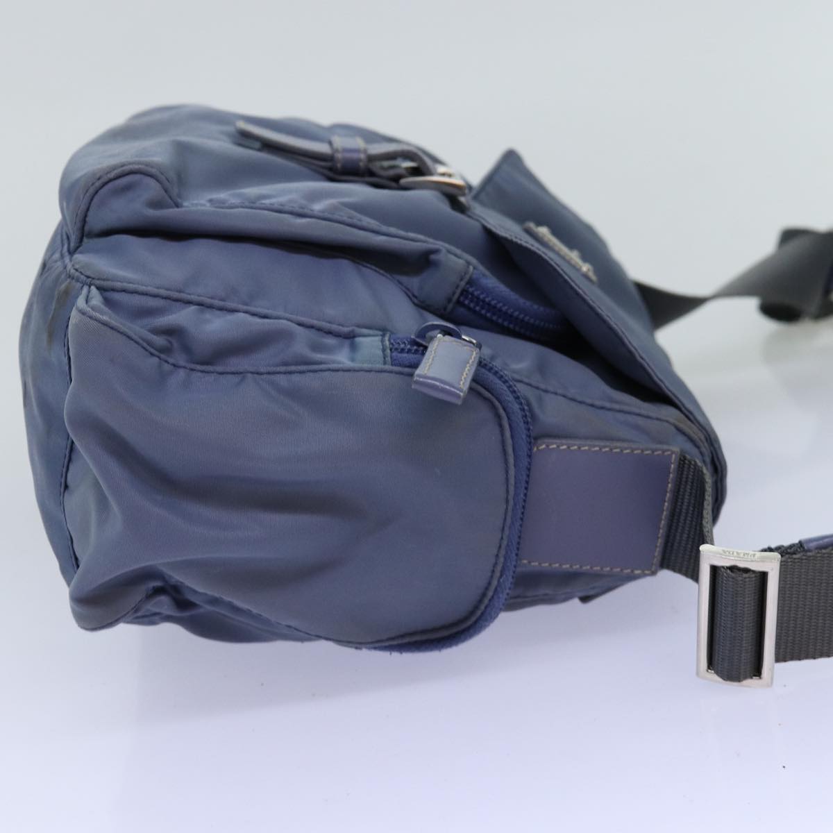 PRADA Shoulder Bag Nylon Blue Auth 74963
