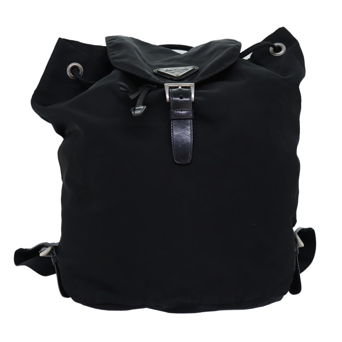 PRADA Backpack Nylon Black Auth 74966