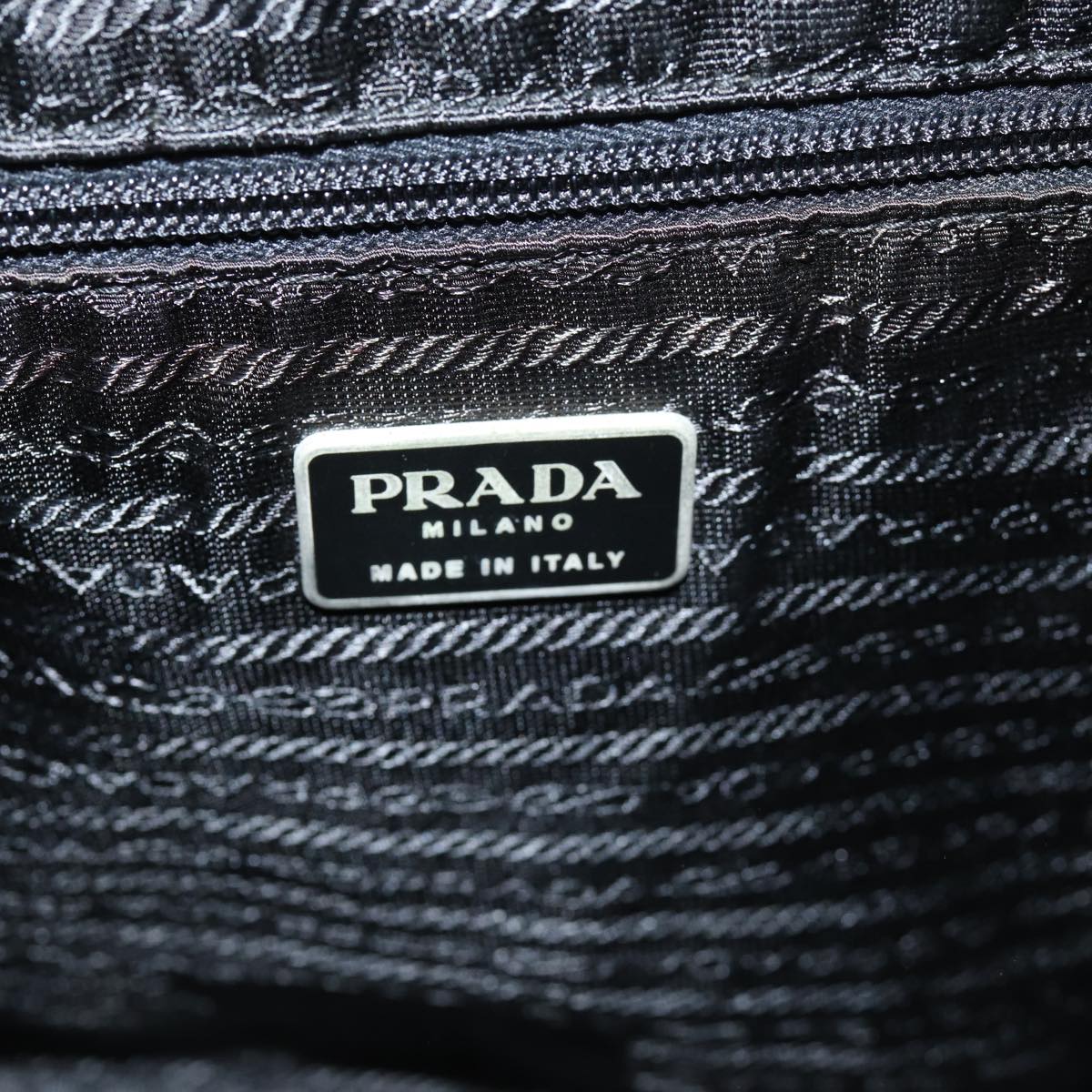 PRADA Tote Bag Nylon Khaki Auth 74970