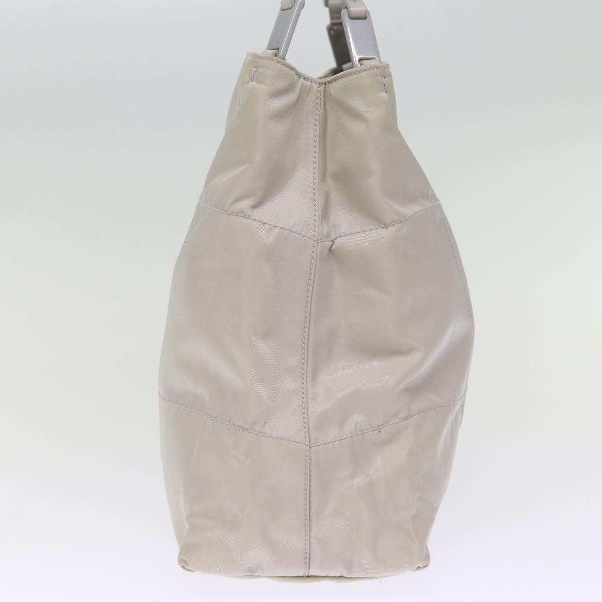 PRADA Chain Shoulder Bag Nylon Gray Auth 74973