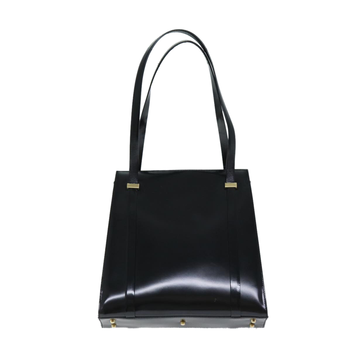 GUCCI Shoulder Bag patent Black 001 1781 1735 Auth 74975 - 0