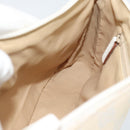 GUCCI Bamboo GG Canvas Hand Bag White Silver 001 3870 Auth 74977-12