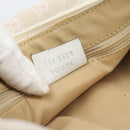 GUCCI Bamboo GG Canvas Hand Bag White Silver 001 3870 Auth 74977-26