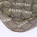 GUCCI GG Supreme Web Sherry Line Jackie Bag BALENCIAGA Beige 636706 Auth 74999SAV-14