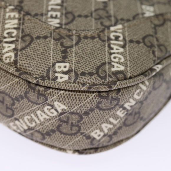 GUCCI GG Supreme Web Sherry Line Jackie Bag BALENCIAGA Beige 636706 Auth 74999SAV