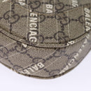 GUCCI GG Supreme Web Sherry Line Jackie Bag BALENCIAGA Beige 636706 Auth 74999SAV-17