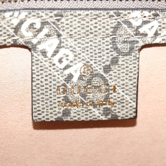 GUCCI GG Supreme Web Sherry Line Jackie Bag BALENCIAGA Beige 636706 Auth 74999SAV