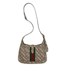 GUCCI GG Supreme Web Sherry Line Jackie Bag BALENCIAGA Beige 636706 Auth 74999SAV-2
