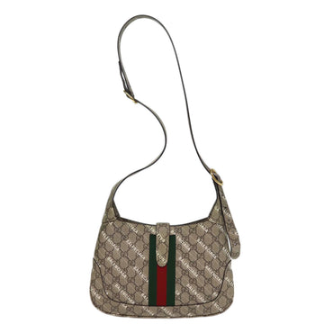 GUCCI GG Supreme Web Sherry Line Jackie Bag BALENCIAGA Beige 636706 Auth 74999SAV - 0