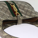 GUCCI GG Supreme Web Sherry Line Jackie Bag BALENCIAGA Beige 636706 Auth 74999SAV-6