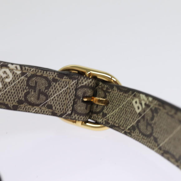 GUCCI GG Supreme Web Sherry Line Jackie Bag BALENCIAGA Beige 636706 Auth 74999SAV