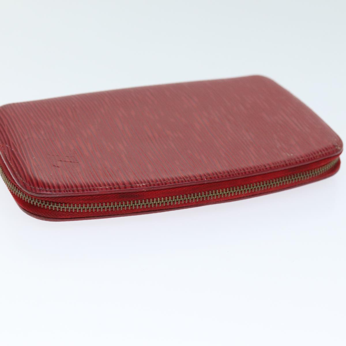 LOUIS VUITTON Epi Agenda Geode Wallet Red M63877 LV Auth 75005