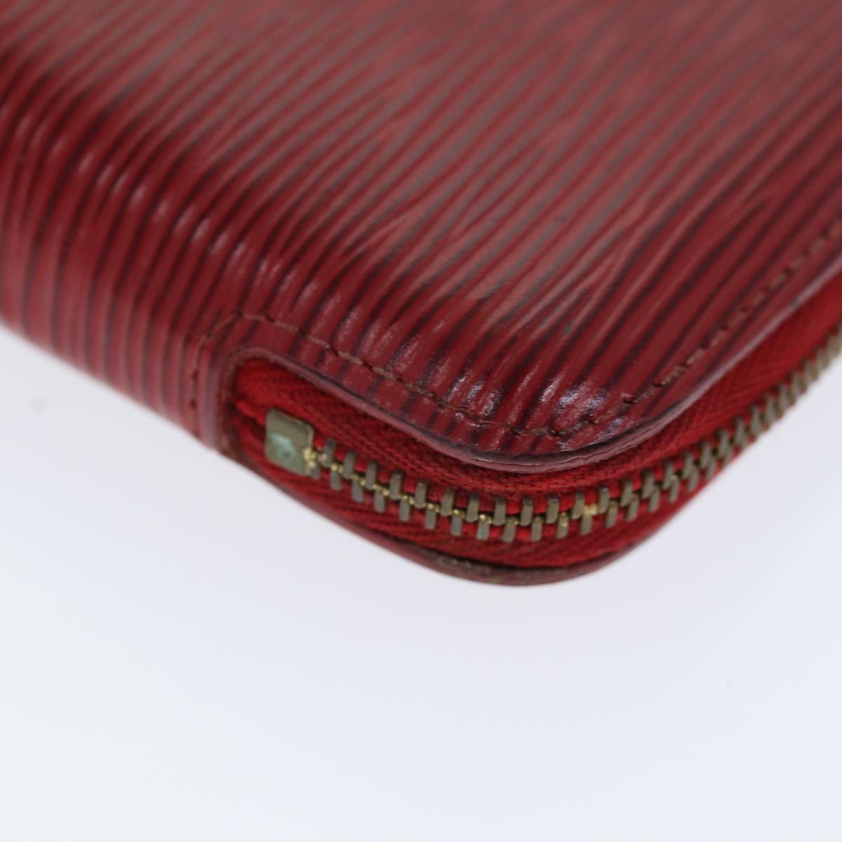 LOUIS VUITTON Epi Agenda Geode Wallet Red M63877 LV Auth 75005