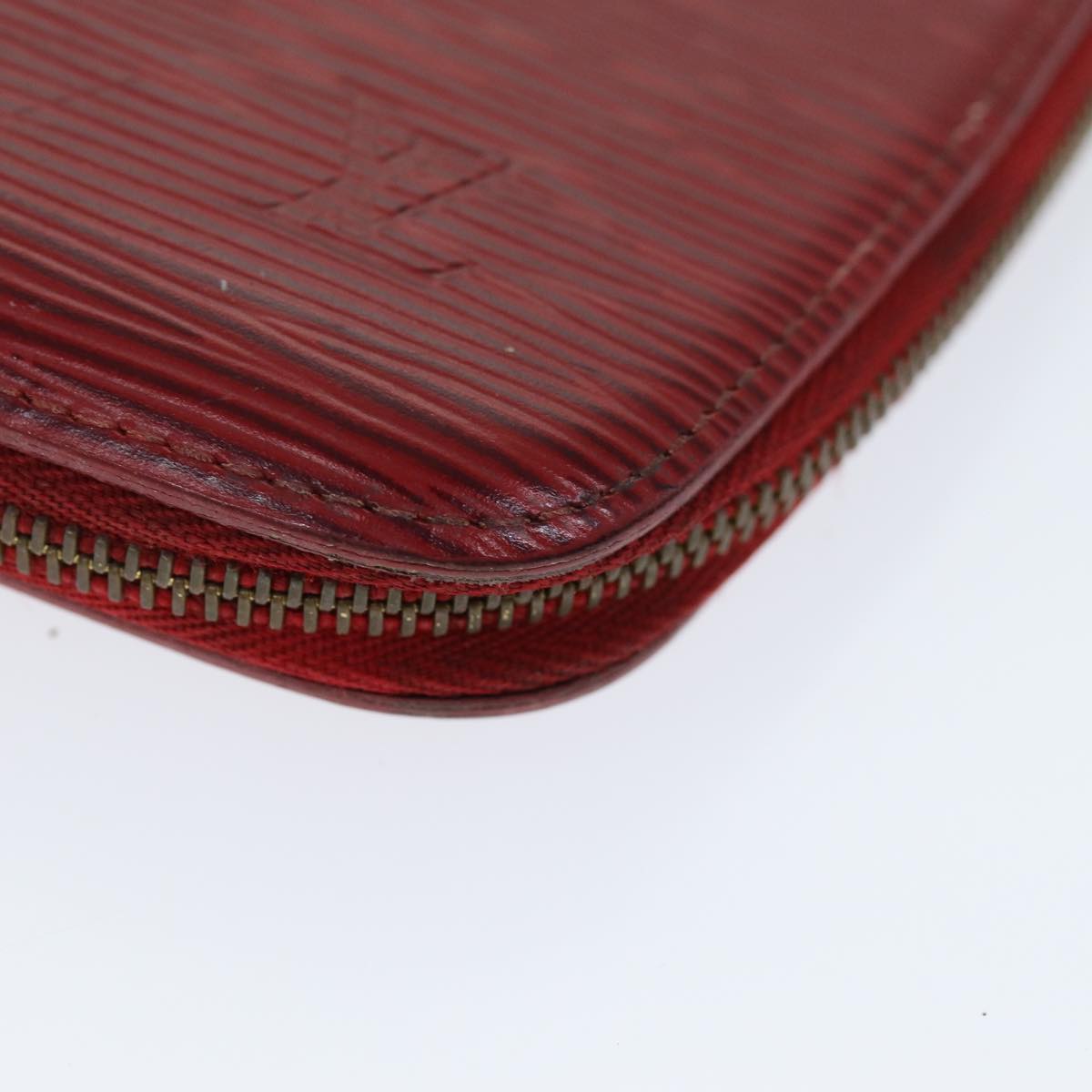 LOUIS VUITTON Epi Agenda Geode Wallet Red M63877 LV Auth 75005