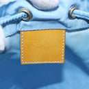 PRADA Drawstring Pouch Nylon Light Blue Auth 75006-9