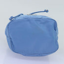 PRADA Drawstring Pouch Nylon Light Blue Auth 75006-6