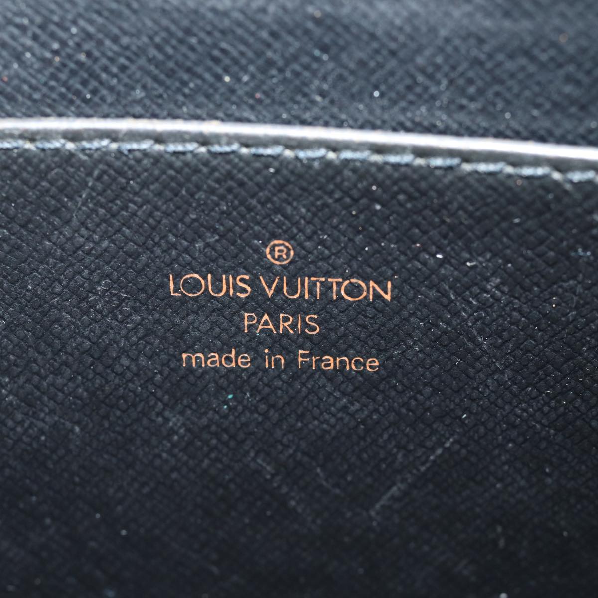 LOUIS VUITTON Epi Pochette Homme Clutch Bag Black M52522 LV Auth 75013