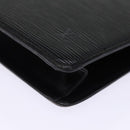LOUIS VUITTON Epi Pochette Homme Clutch Bag Black M52522 LV Auth 75013-14
