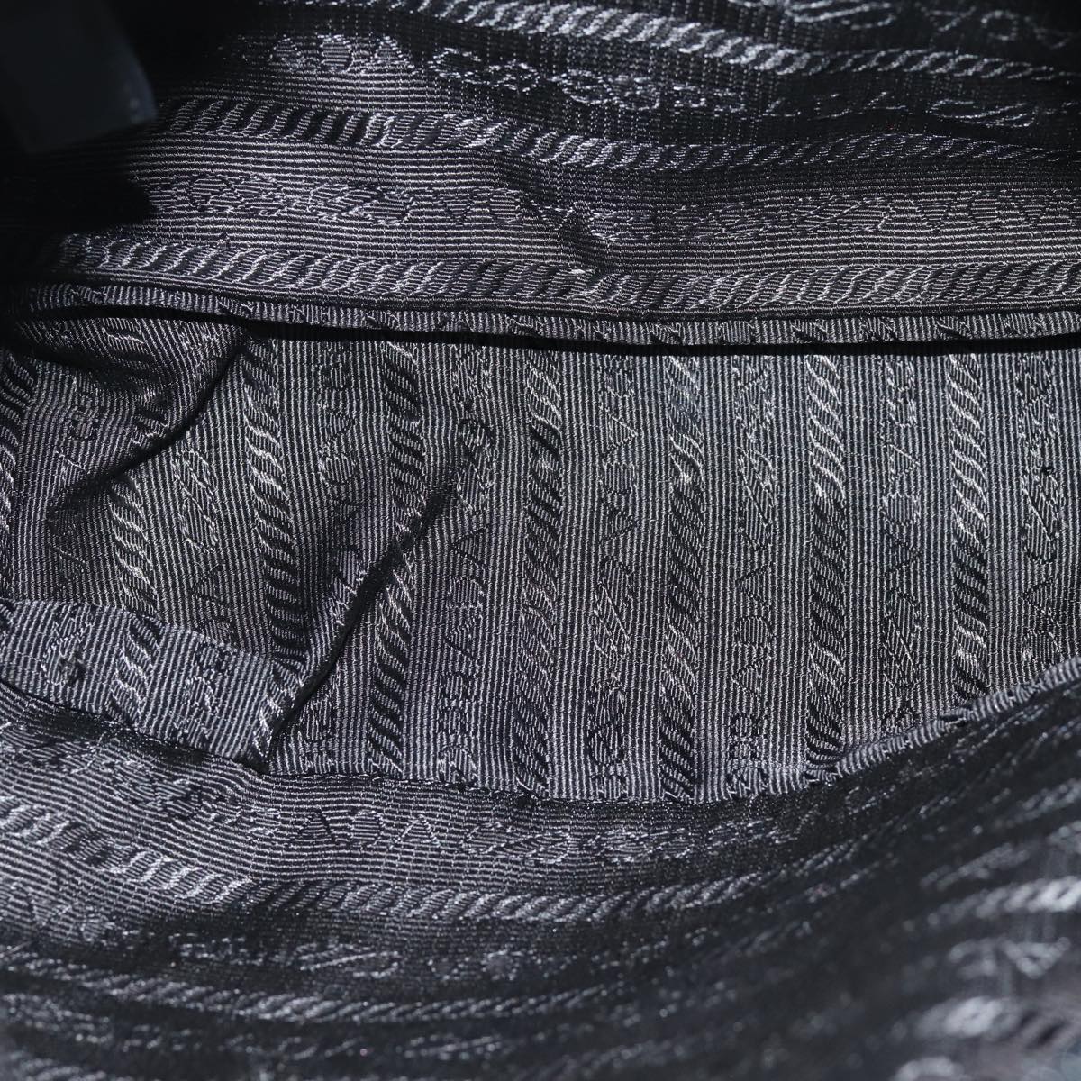 PRADA Shoulder Bag Nylon Black Auth 75015
