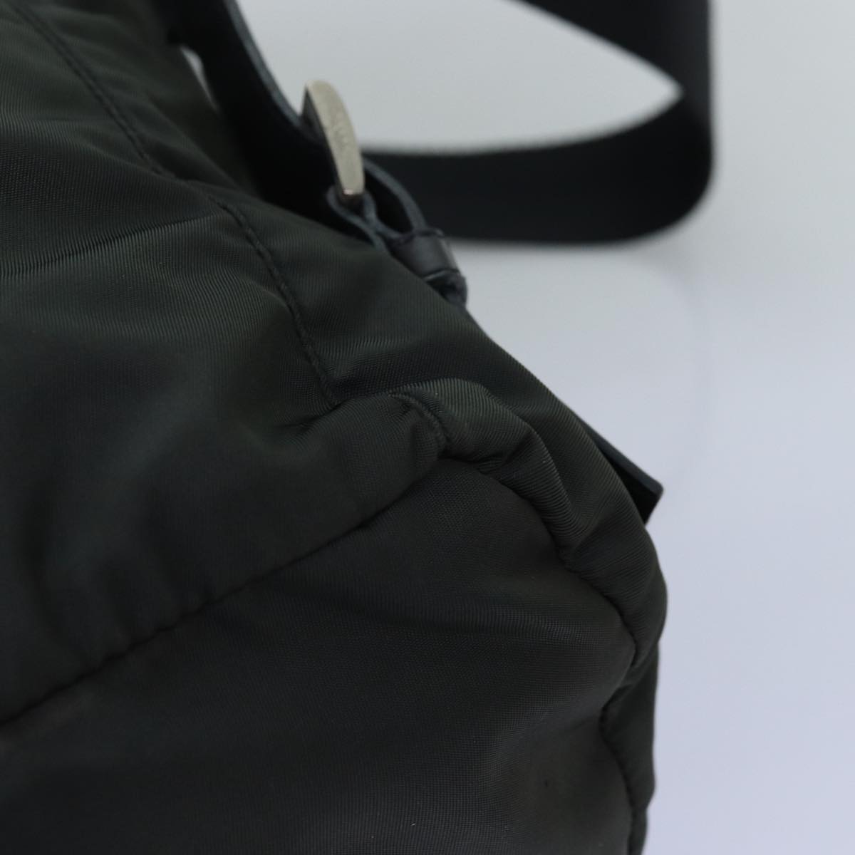 PRADA Backpack Nylon Khaki Auth 75018