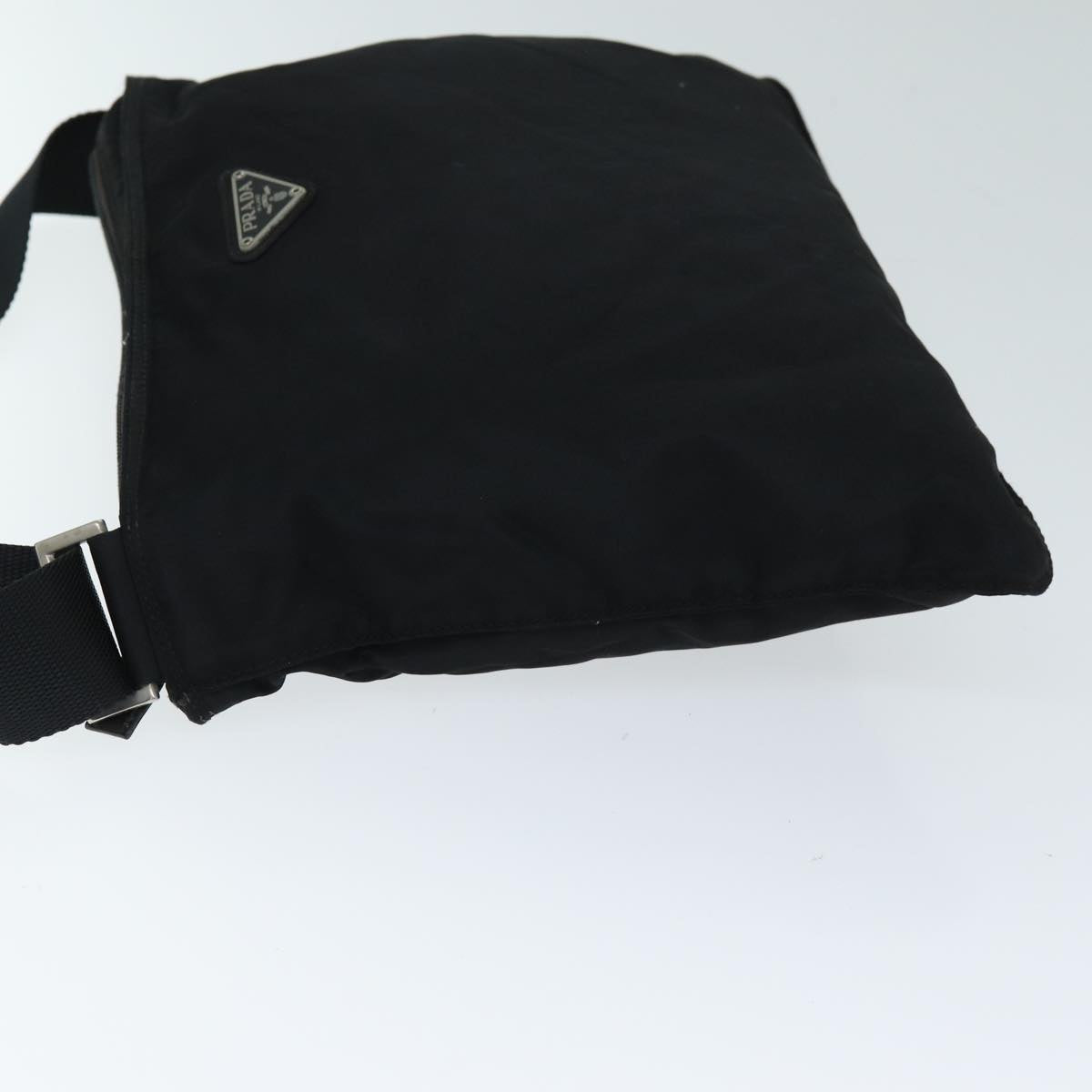 PRADA Shoulder Bag Nylon Black Auth 75019