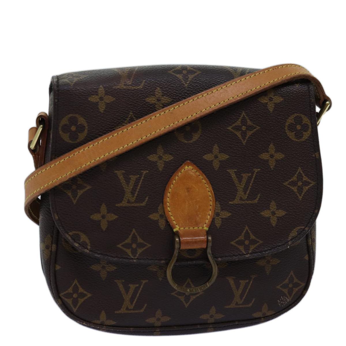 LOUIS VUITTON Monogram Saint Cloud MM Shoulder Bag M51243 LV Auth 75029