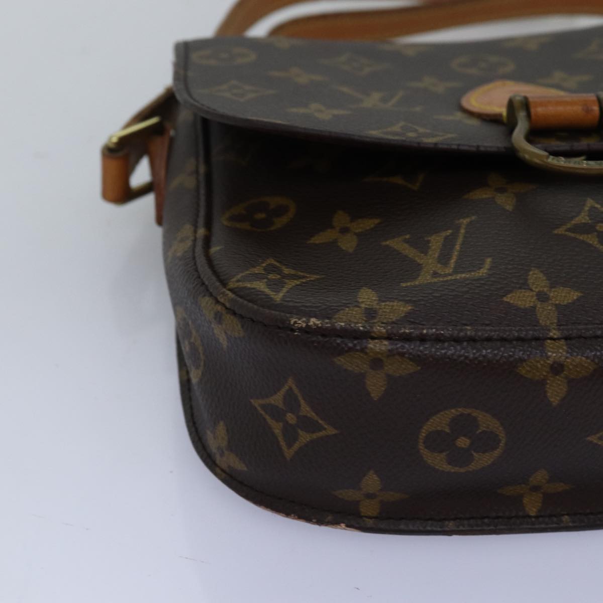 LOUIS VUITTON Monogram Saint Cloud MM Shoulder Bag M51243 LV Auth 75029