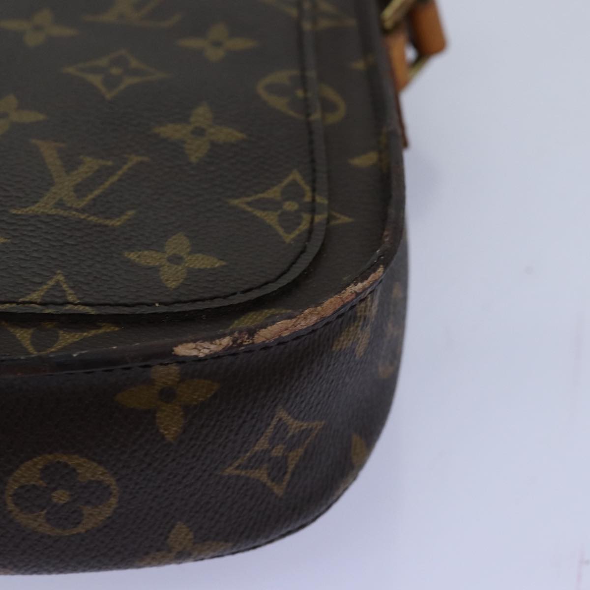 LOUIS VUITTON Monogram Saint Cloud MM Shoulder Bag M51243 LV Auth 75029