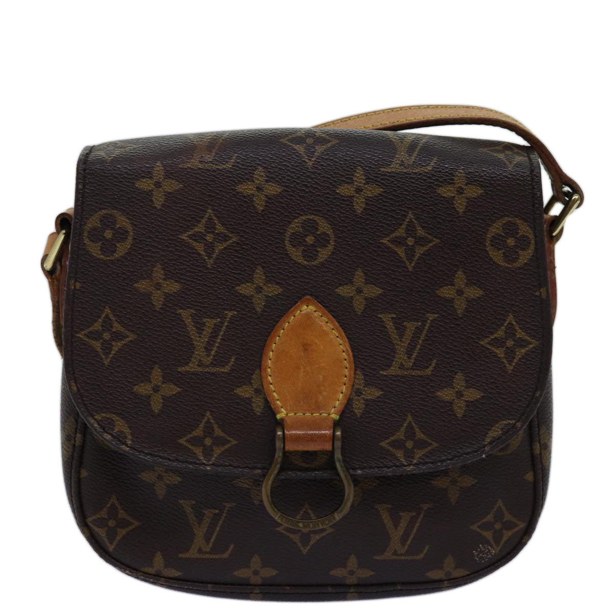 LOUIS VUITTON Monogram Saint Cloud MM Shoulder Bag M51243 LV Auth 75029