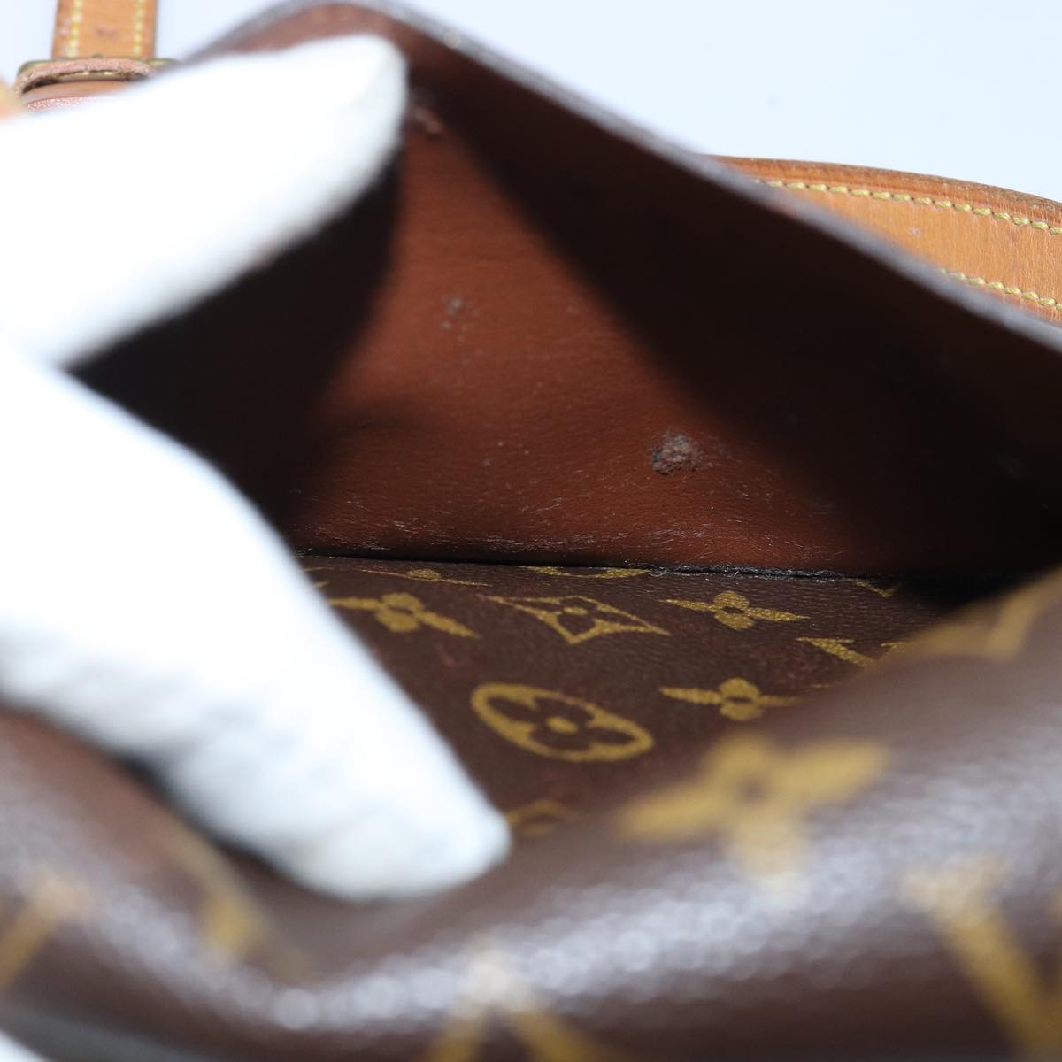 LOUIS VUITTON Monogram Saint Cloud MM Shoulder Bag M51243 LV Auth 75029