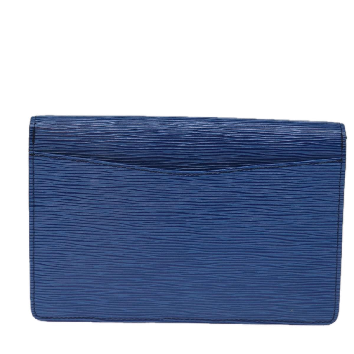 LOUIS VUITTON Epi Montaigne 23 Clutch Bag Blue M52665 LV Auth 75039 - 0