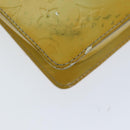 LOUIS VUITTON Monogram Vernis Motto Accessory Pouch Gris M91030 LV Auth 75041-9