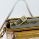 LOUIS VUITTON Monogram Vernis Motto Accessory Pouch Gris M91030 LV Auth 75041-10