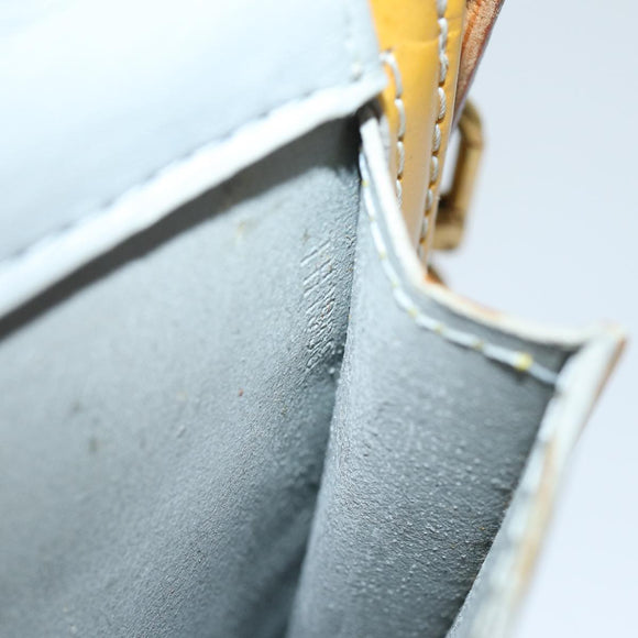 LOUIS VUITTON Monogram Vernis Motto Accessory Pouch Gris M91030 LV Auth 75041