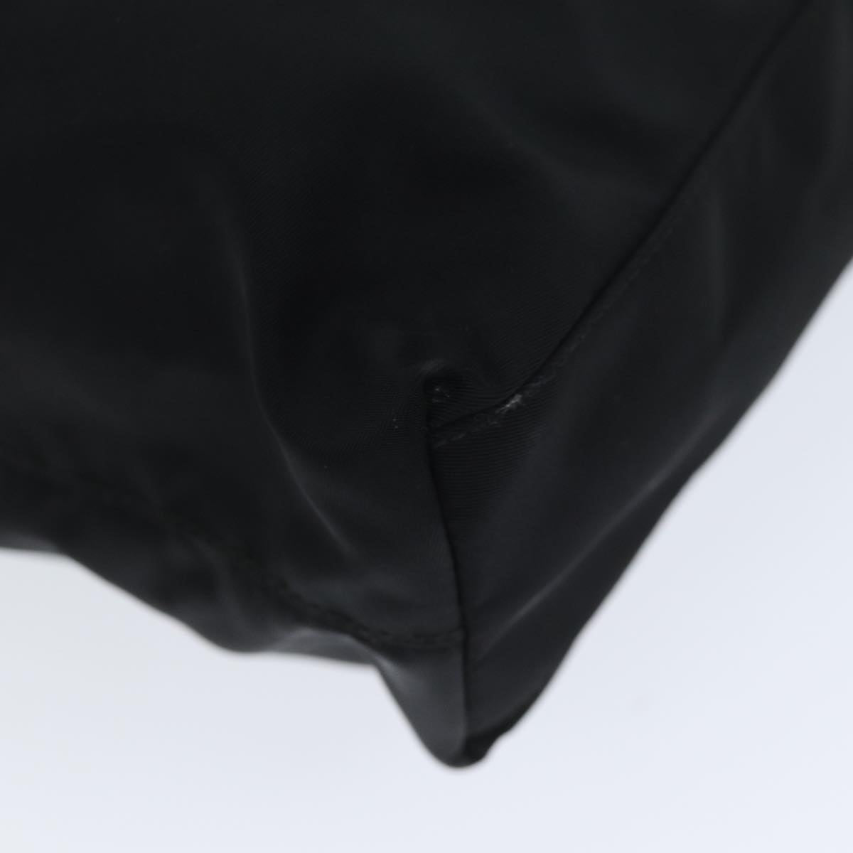 PRADA Hand Bag Nylon Black Auth 75050