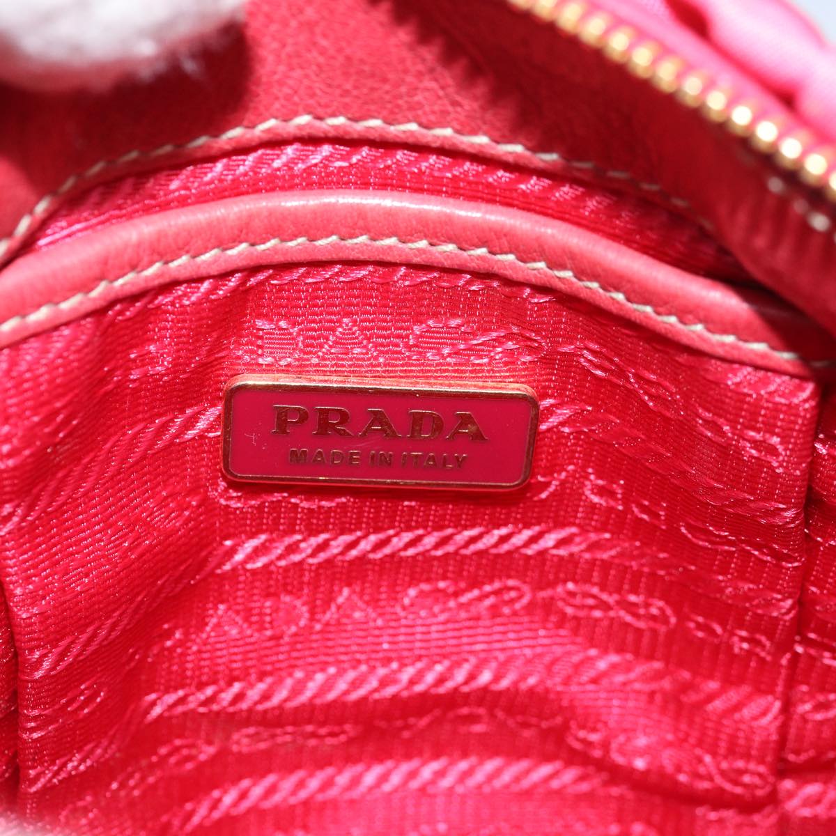 PRADA Hand Bag Nylon Pink Auth 75053