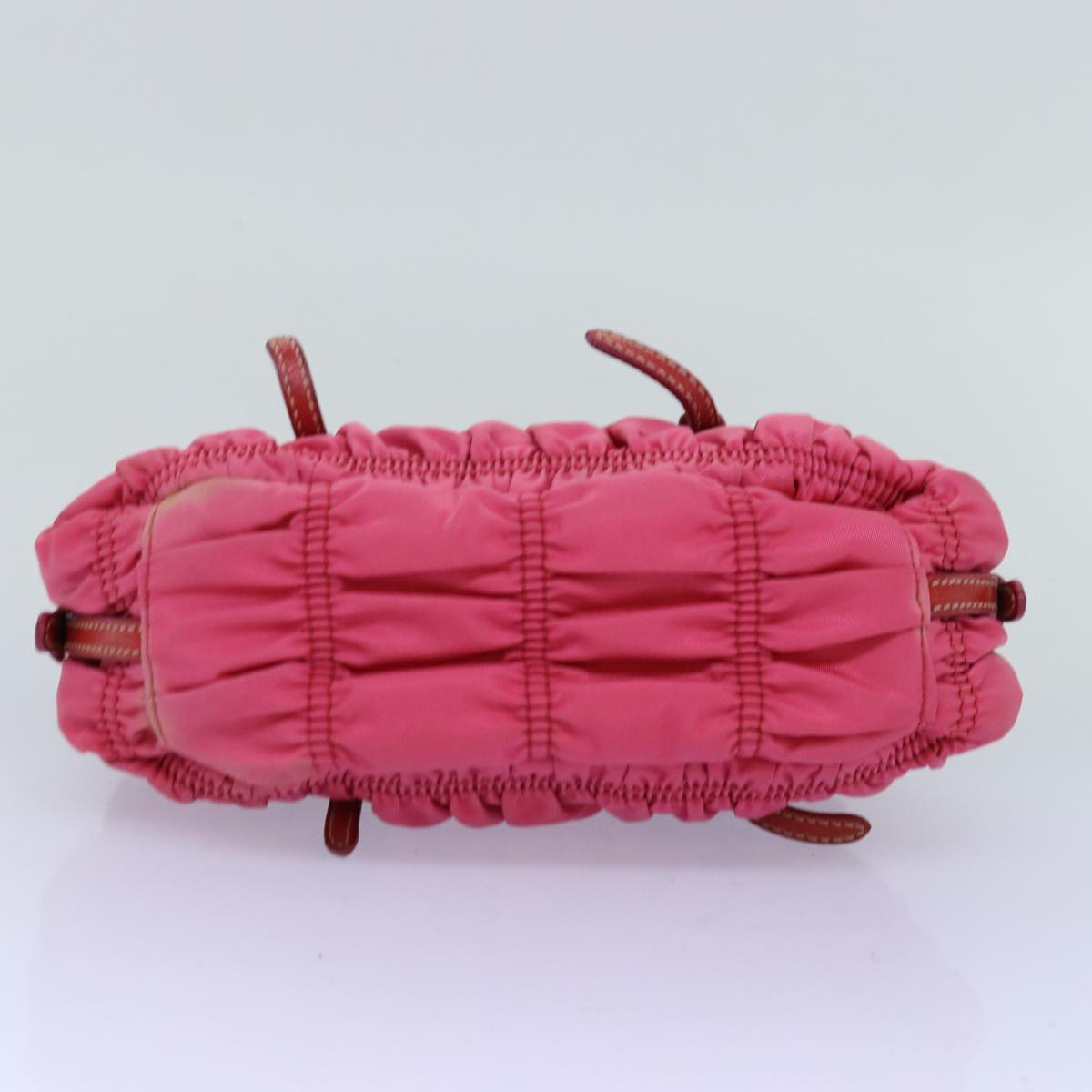 PRADA Hand Bag Nylon Pink Auth 75053