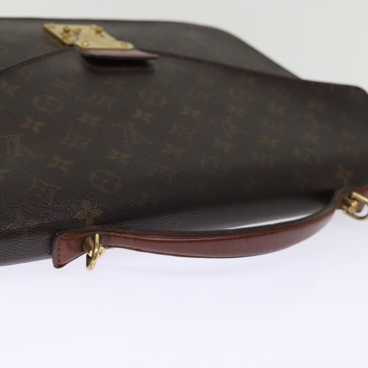 LOUIS VUITTON Monogram Porte Documents Bandouliere Bag M53338 LV Auth 75067