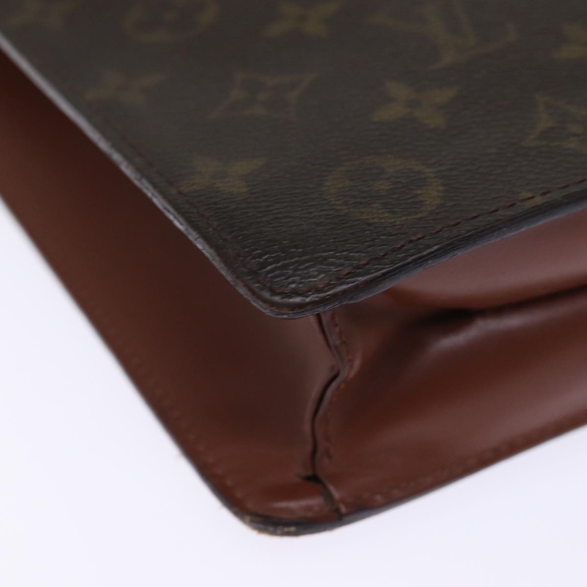 LOUIS VUITTON Monogram Porte Documents Bandouliere Bag M53338 LV Auth 75067