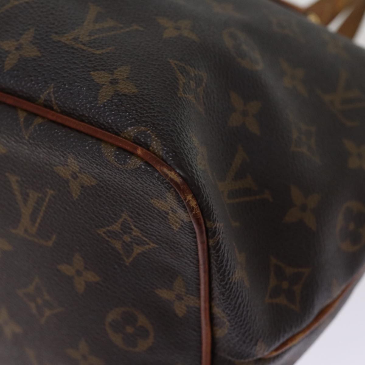 LOUIS VUITTON Monogram Palermo PM Tote Bag M40145 LV Auth 75078