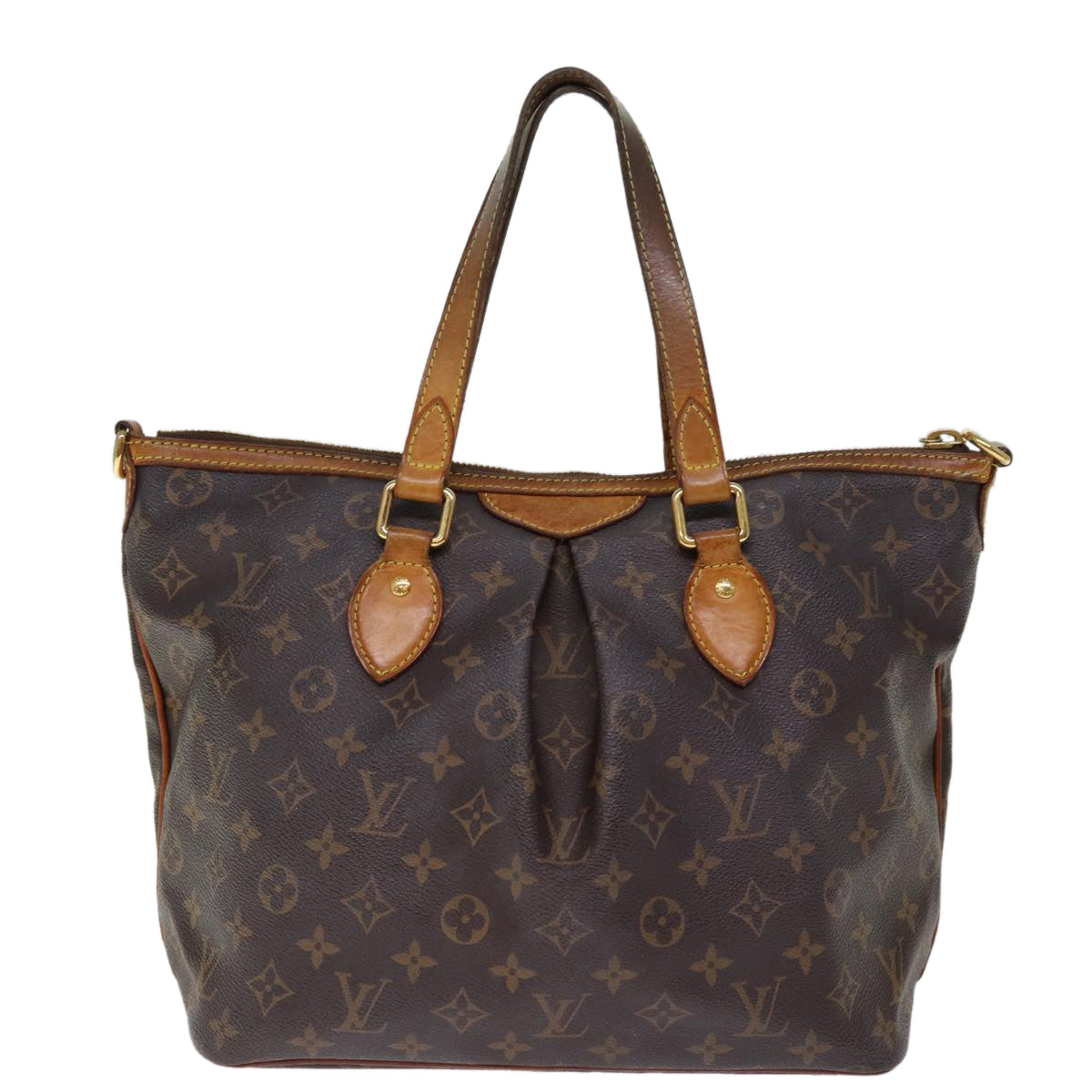 LOUIS VUITTON Monogram Palermo PM Tote Bag M40145 LV Auth 75078 - 0