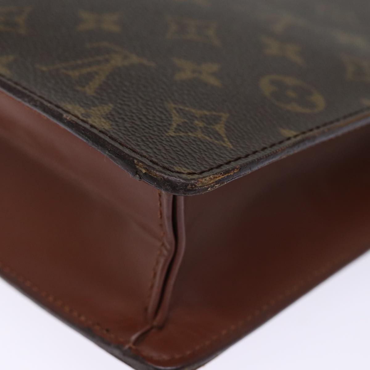 LOUIS VUITTON Monogram Porte Documents Bandouliere Bag M53338 LV Auth 75081