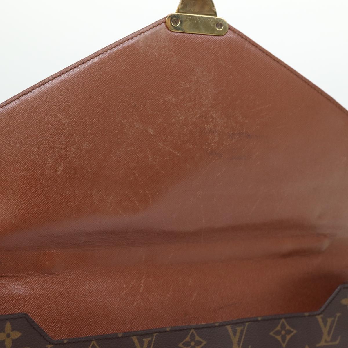 LOUIS VUITTON Monogram Porte Documents Bandouliere Bag M53338 LV Auth 75081