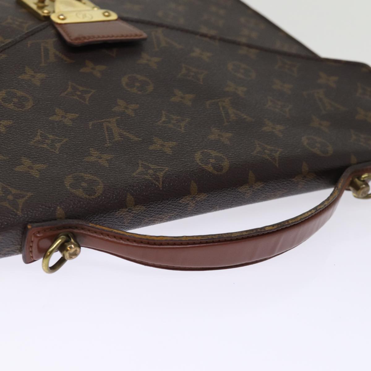 LOUIS VUITTON Monogram Porte Documents Bandouliere Bag M53338 LV Auth 75081