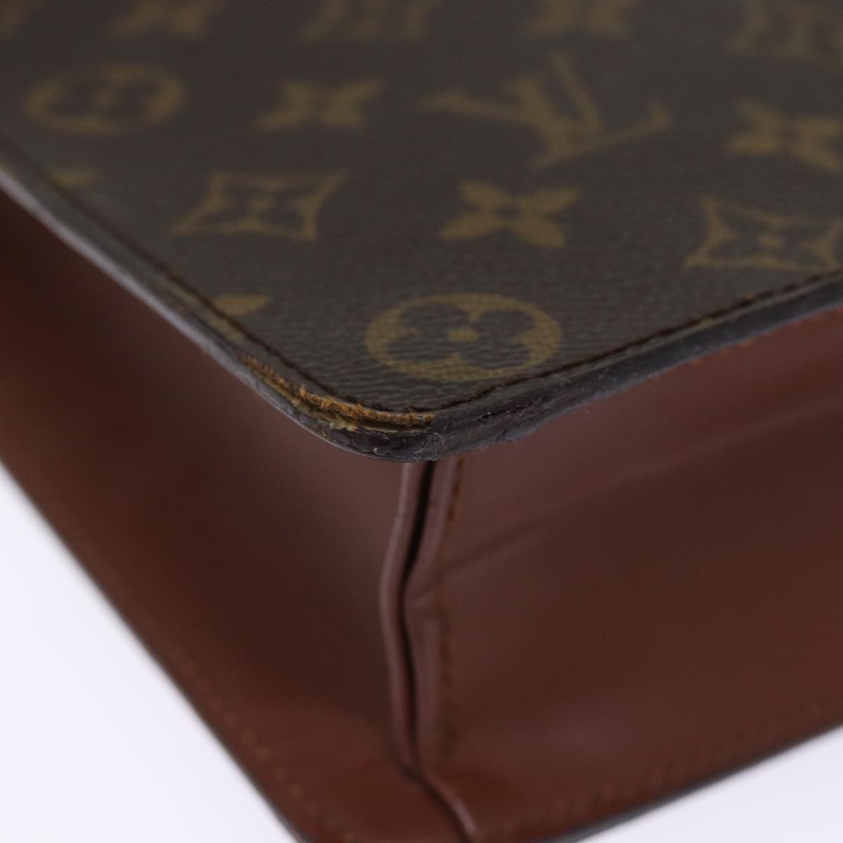 LOUIS VUITTON Monogram Porte Documents Bandouliere Bag M53338 LV Auth 75081