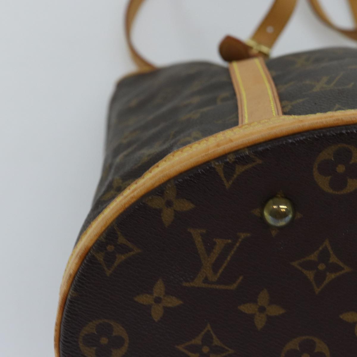 LOUIS VUITTON Monogram Bucket GM Shoulder Bag M42236 LV Auth 75082